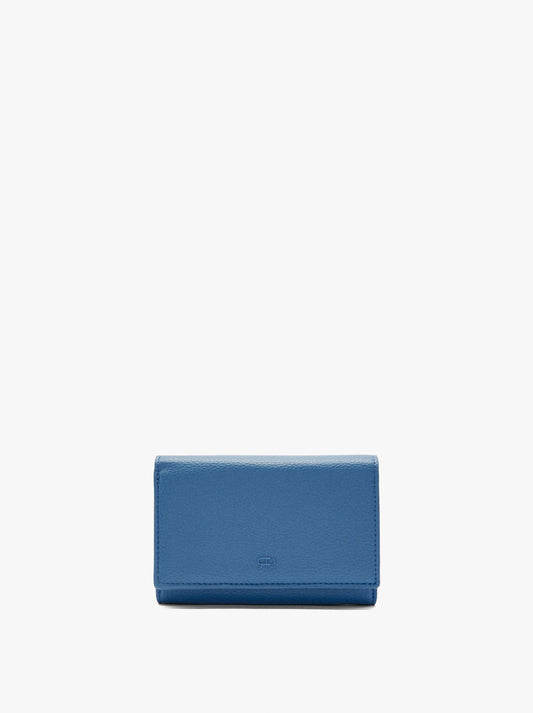 Wallet With Texture And Flap