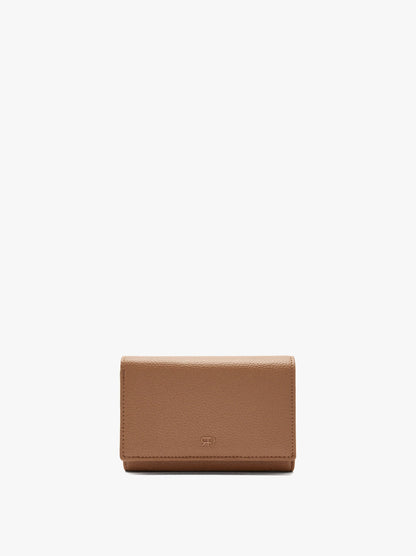 Wallet With Texture And Flap