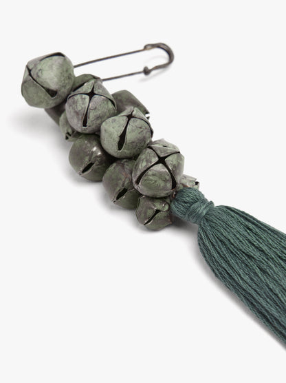Brooch With Bells And Tassel