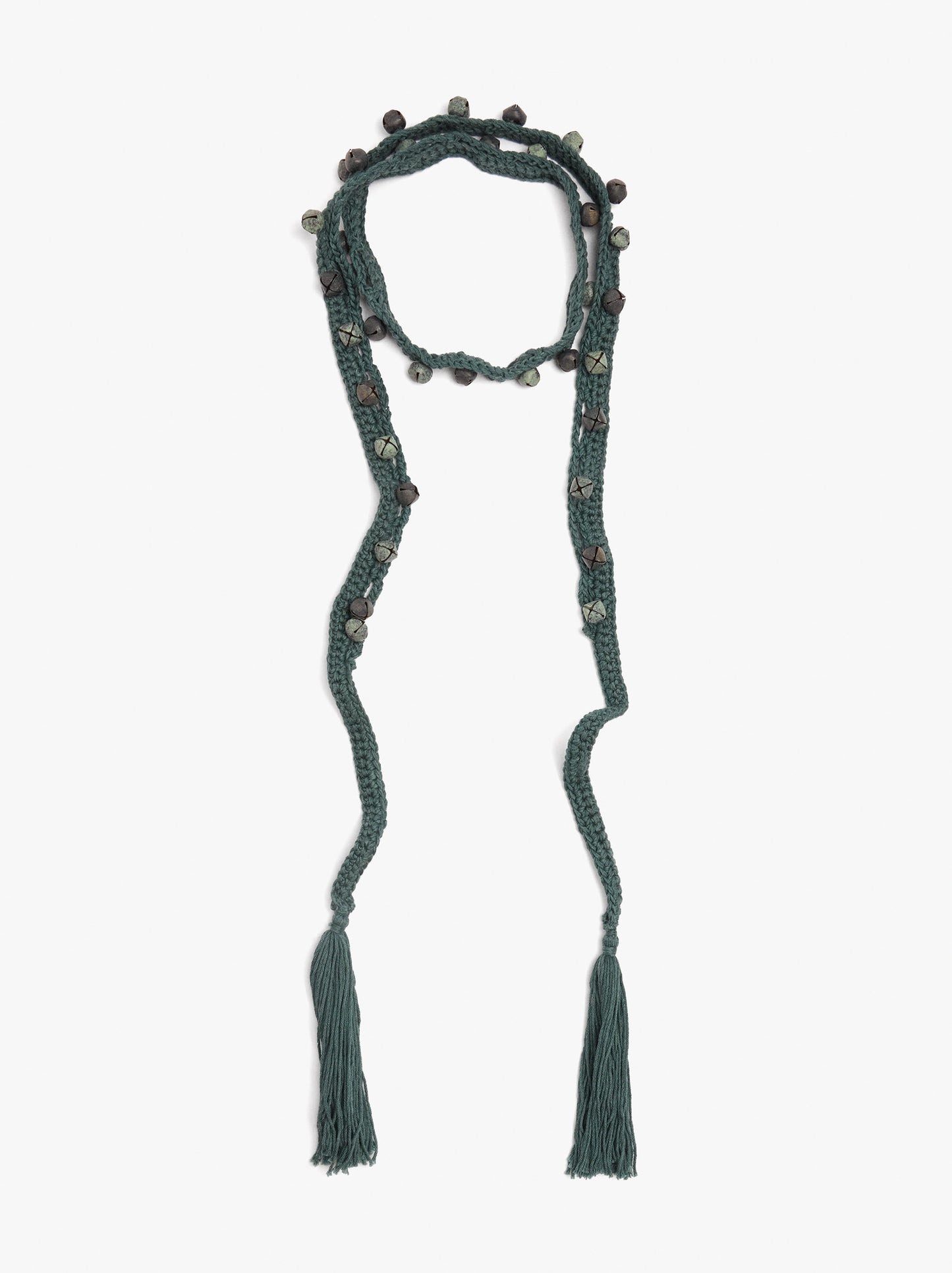 Multifunctional Crochet Necklace With Bells