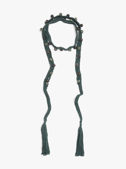 Multifunctional Crochet Necklace With Bells