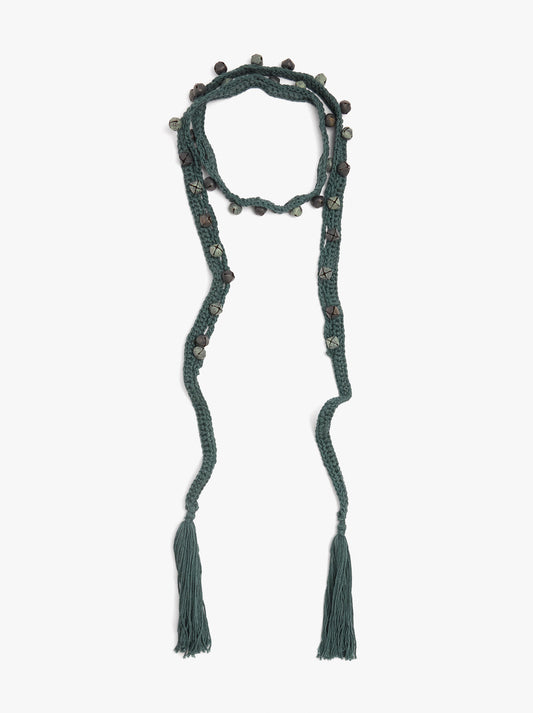 Multifunctional Crochet Necklace With Bells