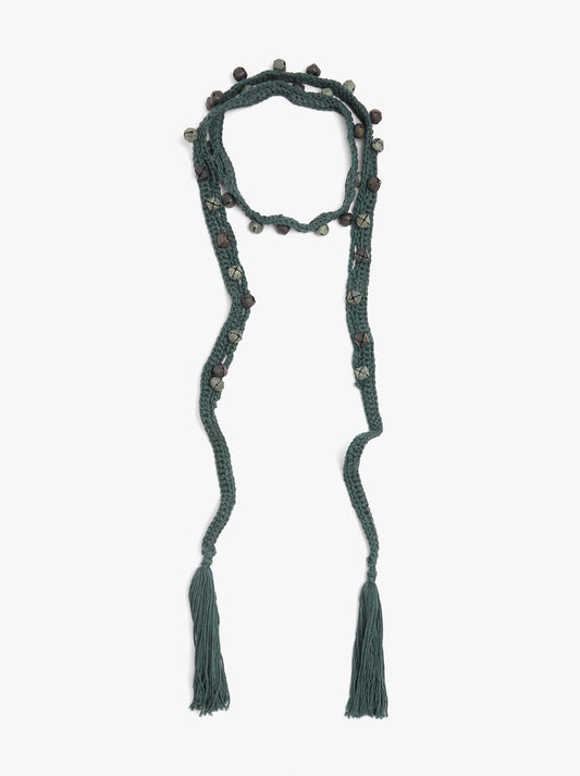 Multifunctional Crochet Necklace With Bells