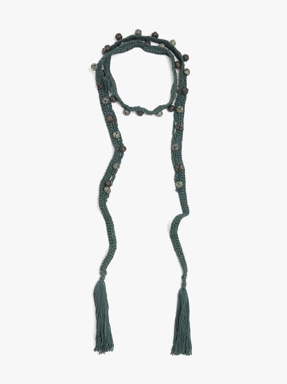 Multifunctional Crochet Necklace With Bells