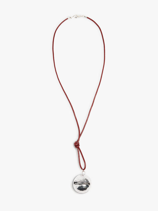 Necklace Of Cord With Bell