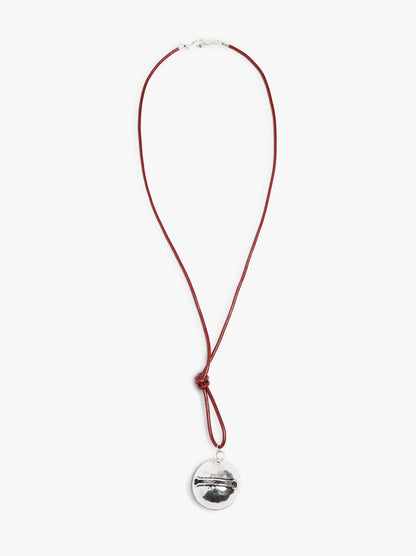 Necklace Of Cord With Bell