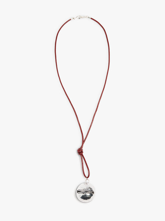 Necklace Of Cord With Bell