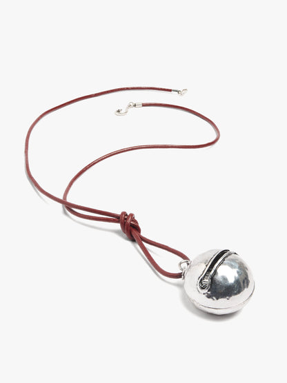 Necklace Of Cord With Bell