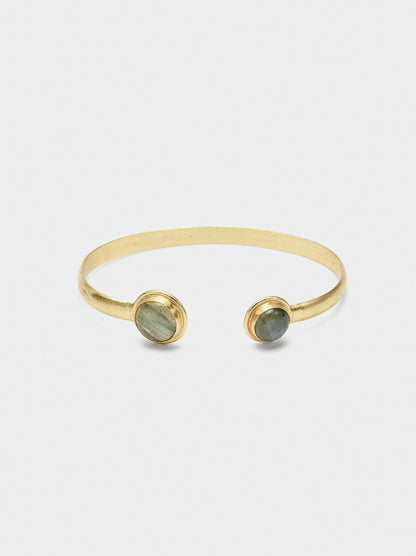 Open Bracelet With Stones