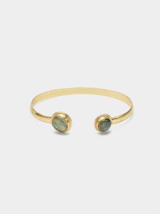 Open Bracelet With Stones