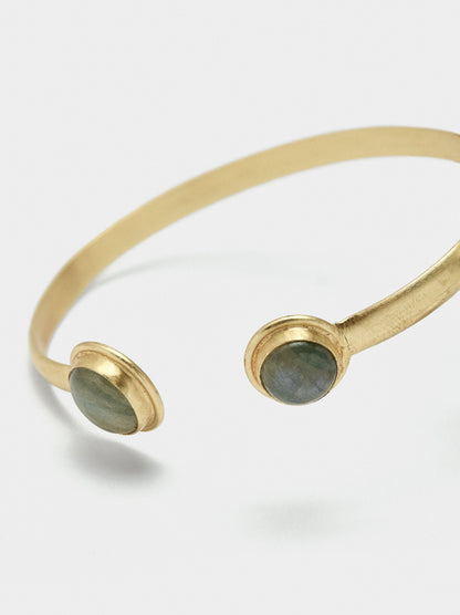 Open Bracelet With Stones