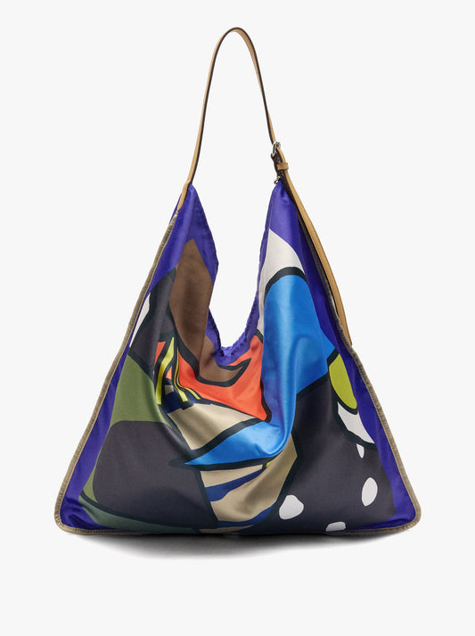 Printed Nylon Shoulder Bag