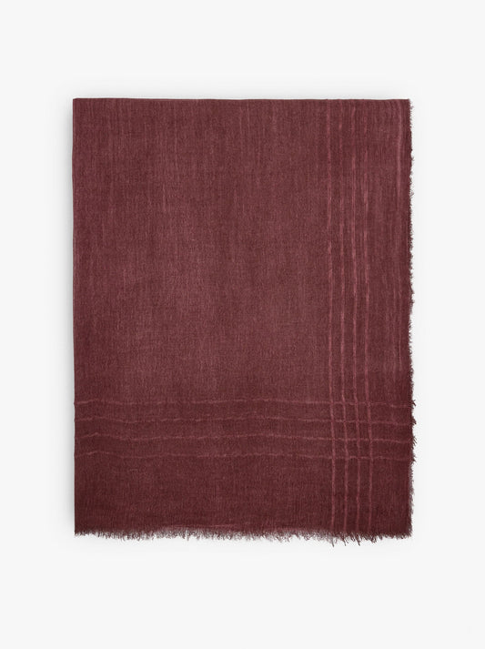 Pashmina With Embroidered Stripes