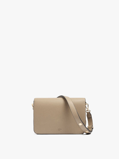 Crossbody Bag With Texture And Flap