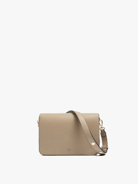 Crossbody Bag With Texture And Flap
