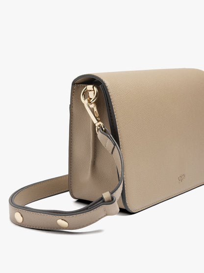 Crossbody Bag With Texture And Flap