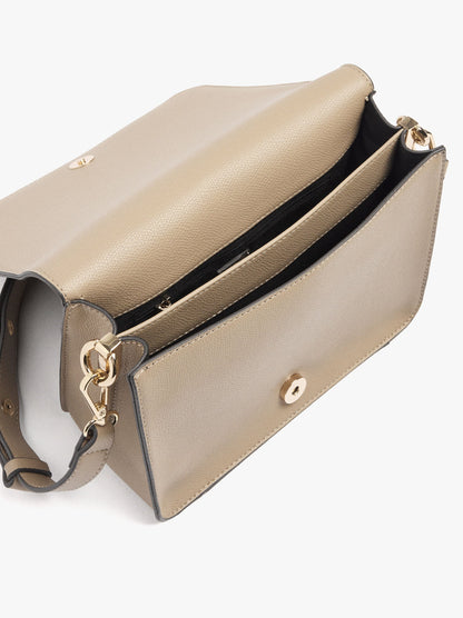 Crossbody Bag With Texture And Flap