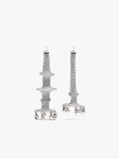 Asymmetric Earrings With Bells