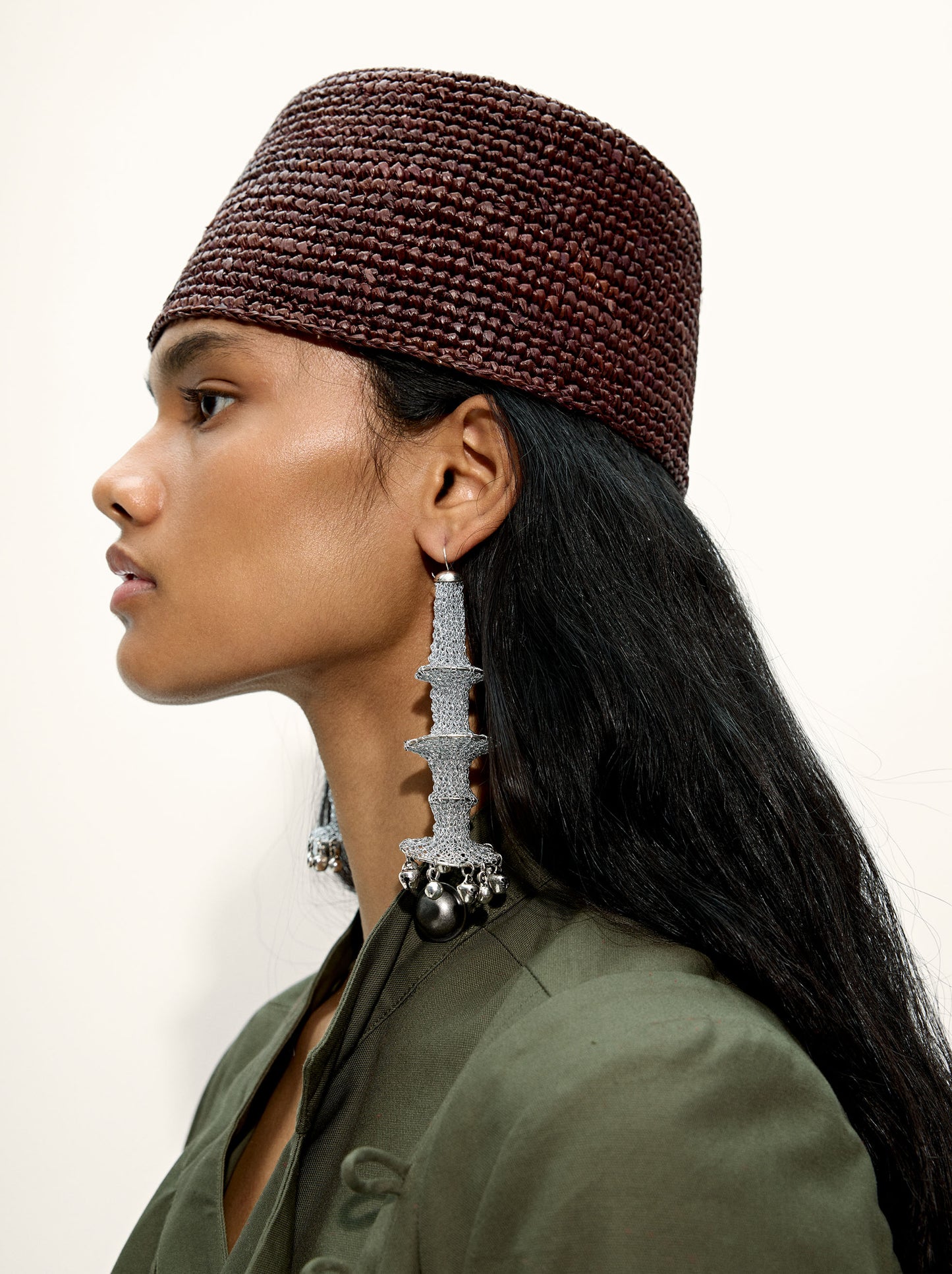 Asymmetric Earrings With Bells