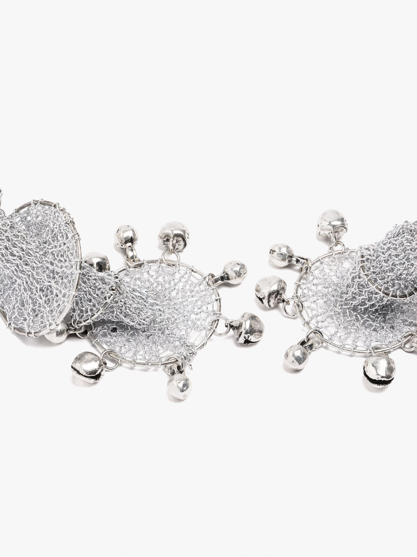 Asymmetric Earrings With Bells