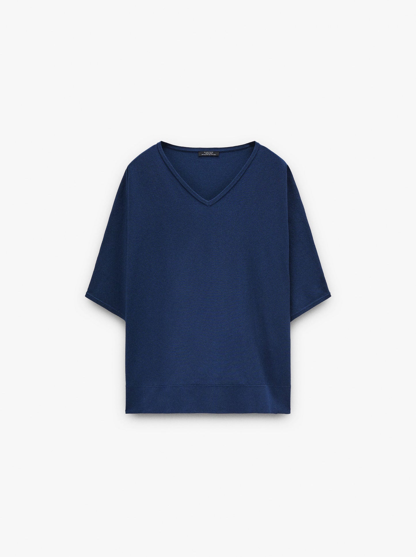 Short-Sleeve Knit Sweater