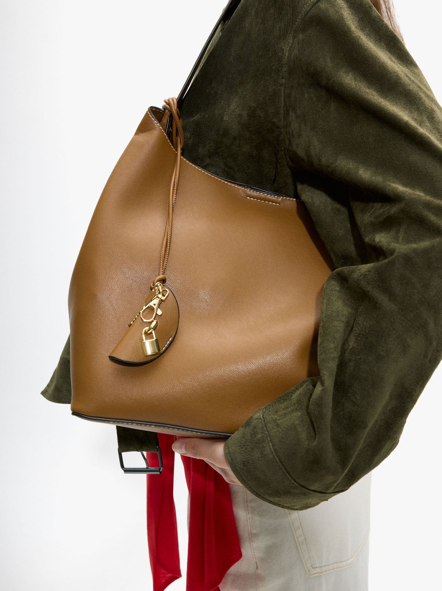 Shoulder Bag With Removable Bag