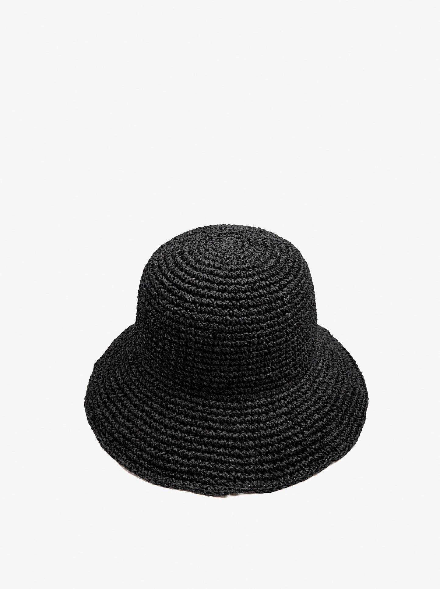 Bucket Hat With Paper Straw Effect