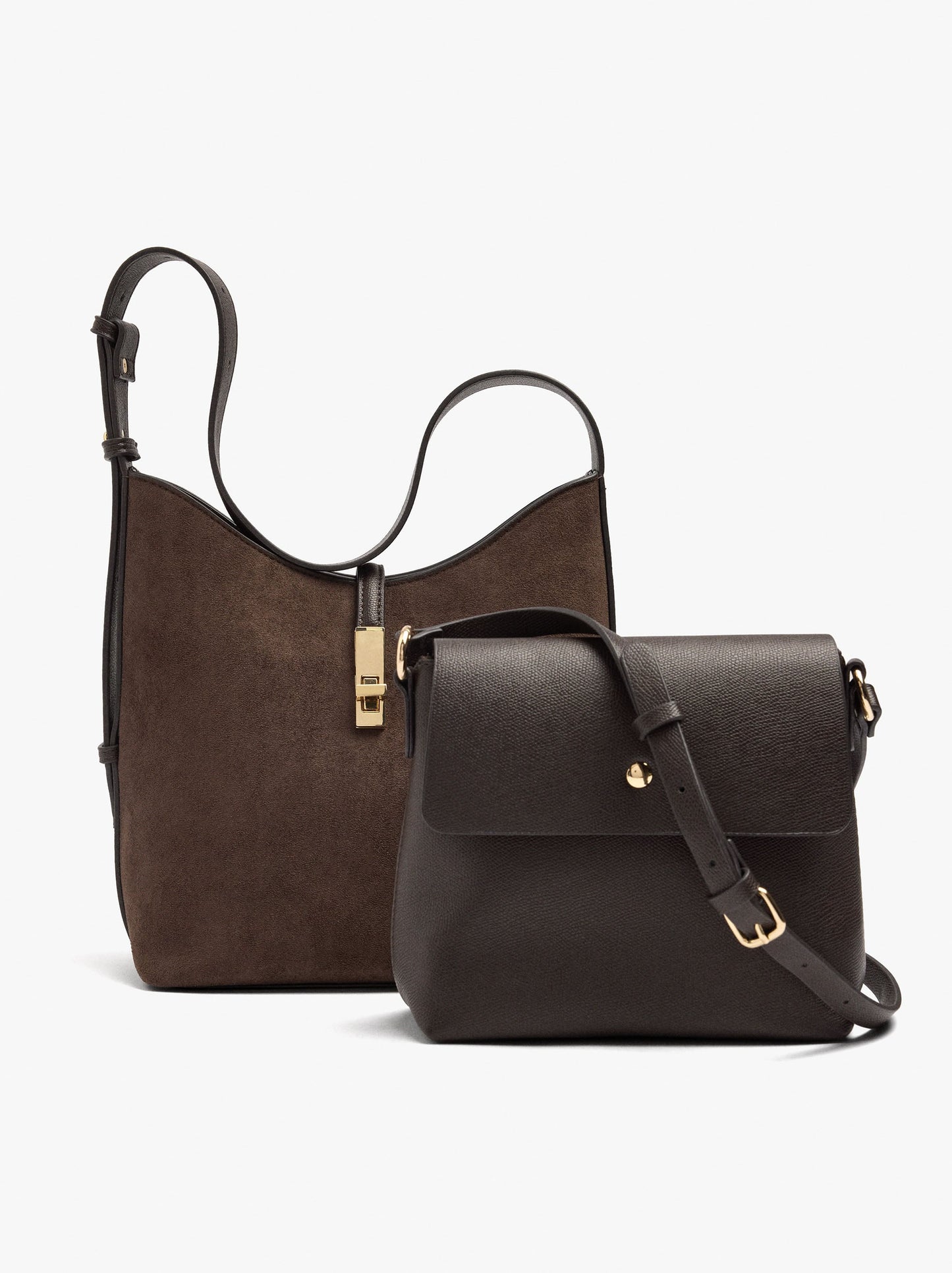 Shoulder Bag With Leather-Effect