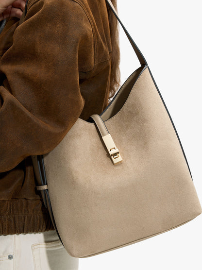 Shoulder Bag With Leather-Effect