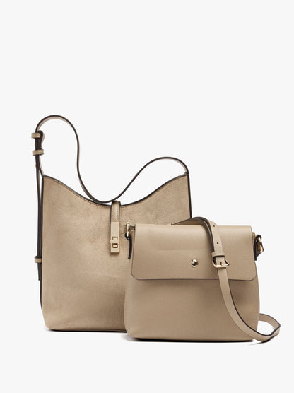 Shoulder Bag With Leather-Effect