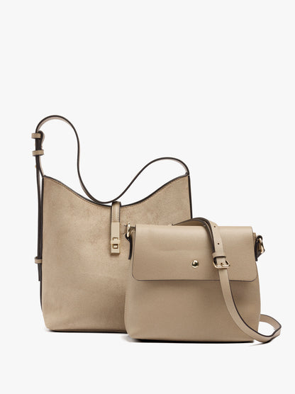Shoulder Bag With Leather-Effect