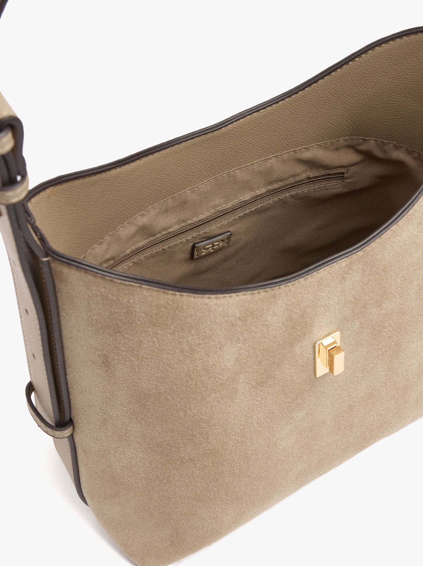 Shoulder Bag With Leather-Effect