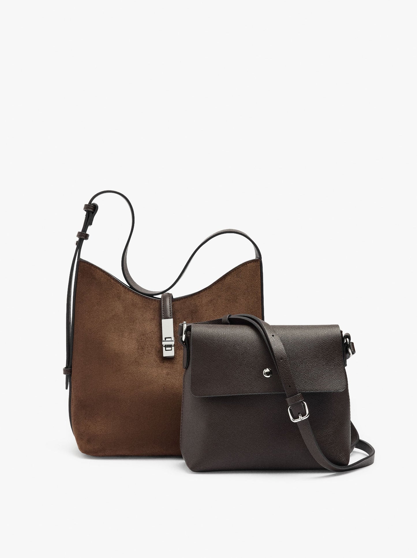 Shoulder Bag With Leather-Effect