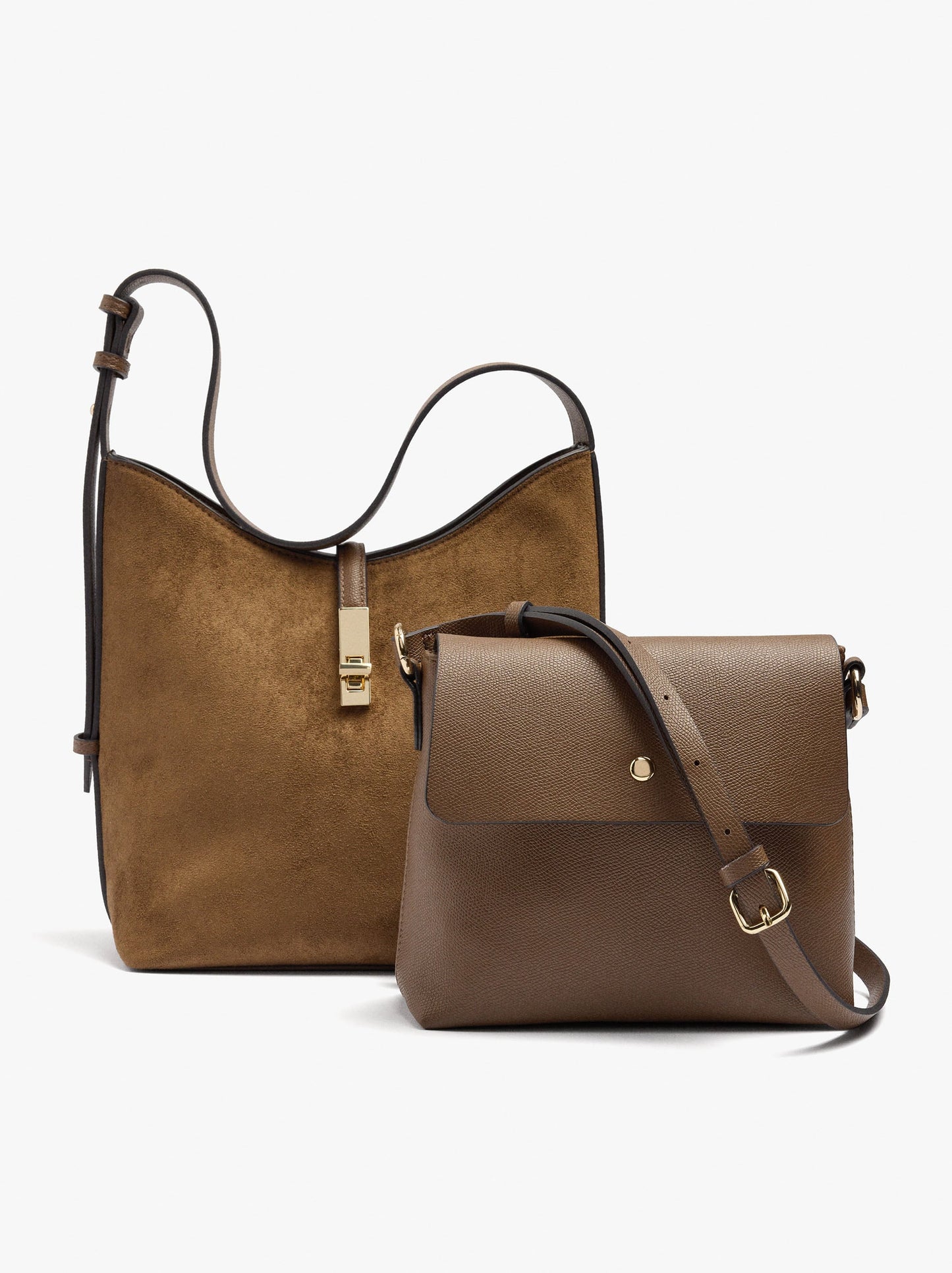 Shoulder Bag With Leather-Effect