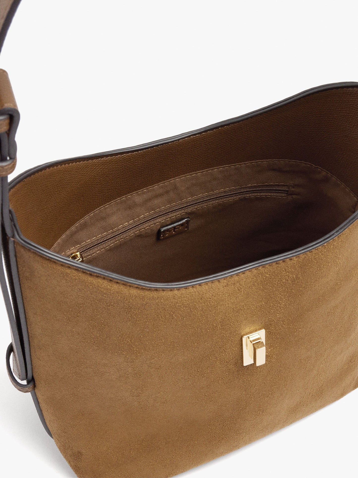 Shoulder Bag With Leather-Effect