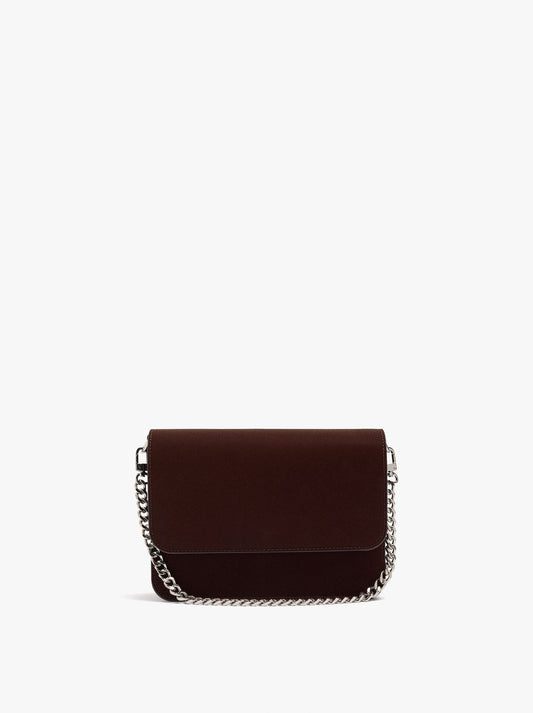 Crossbody Bag With Flap And Soft Texture
