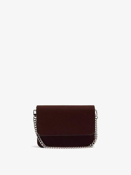 Crossbody Bag With Flap And Soft Texture