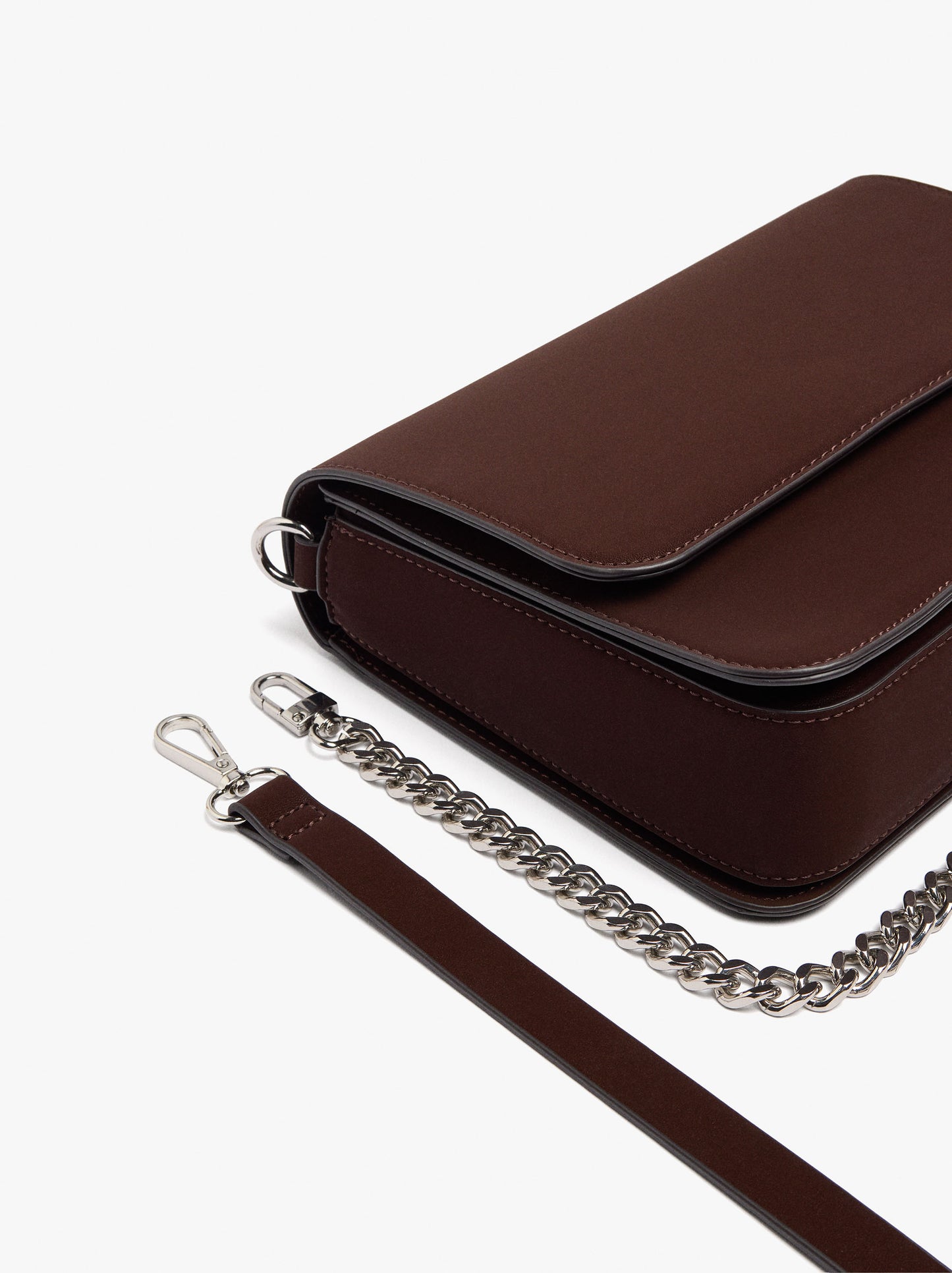 Crossbody Bag With Flap And Soft Texture