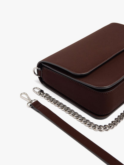 Crossbody Bag With Flap And Soft Texture