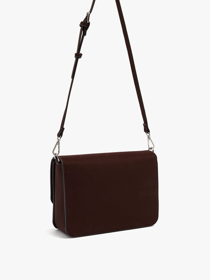 Crossbody Bag With Flap And Soft Texture