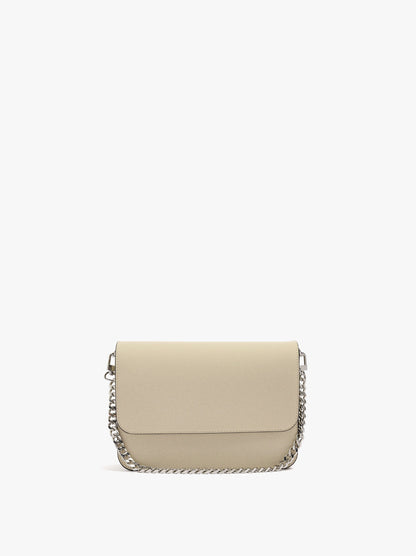 Crossbody Bag With Flap And Soft Texture