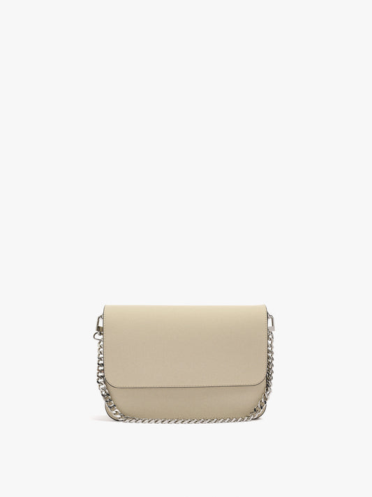 Crossbody Bag With Flap And Soft Texture