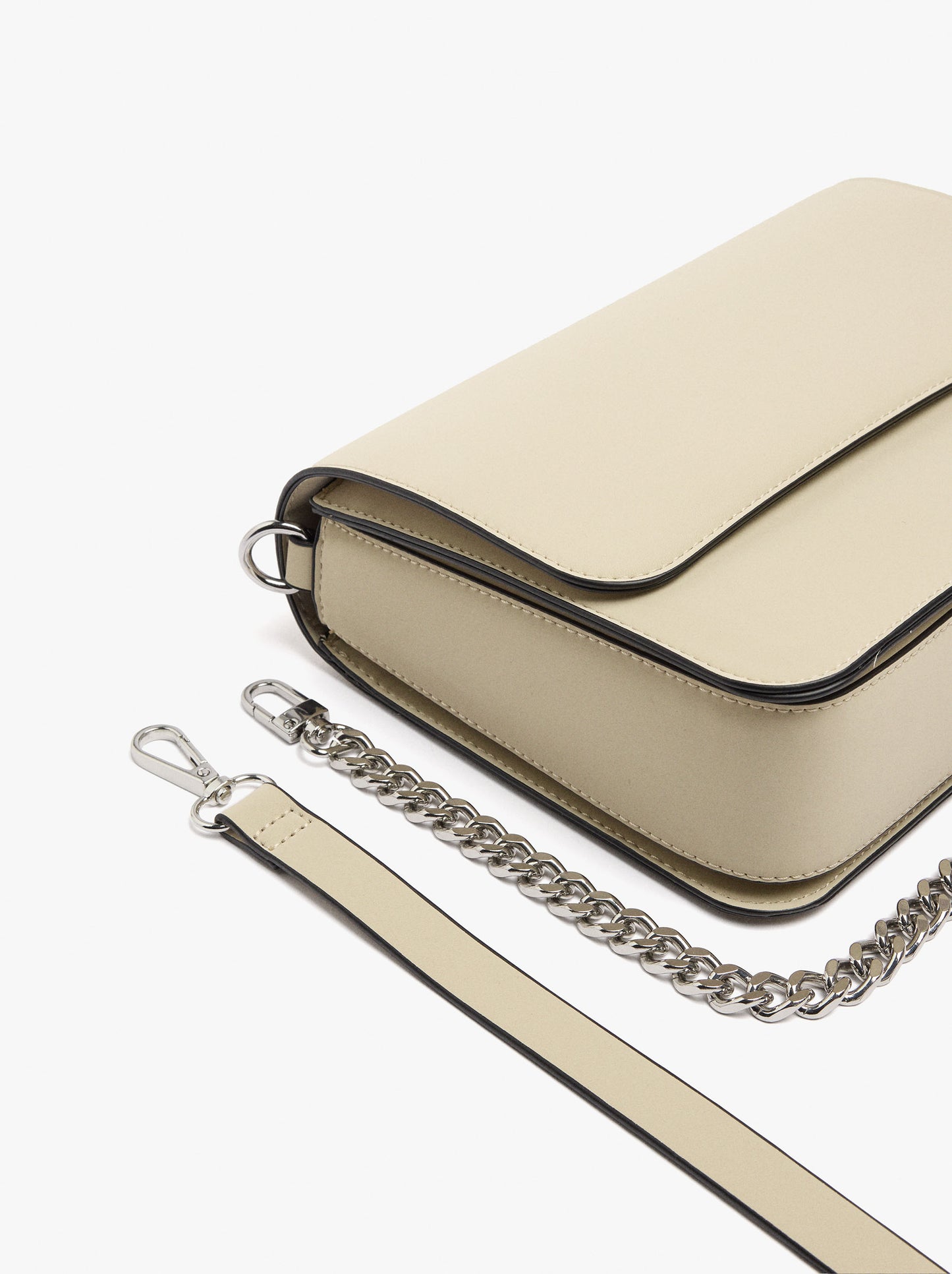 Crossbody Bag With Flap And Soft Texture