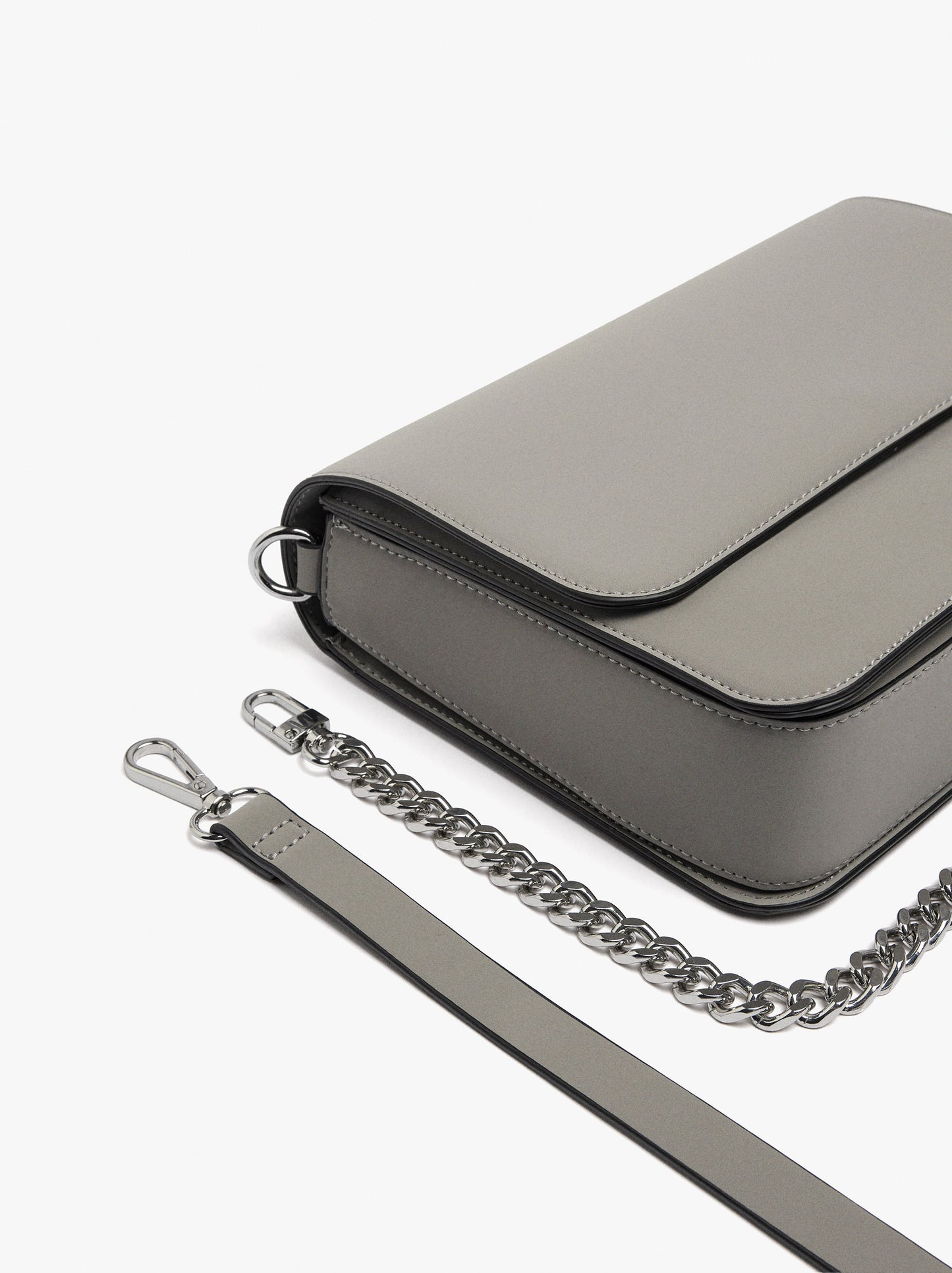 Crossbody Bag With Flap And Soft Texture