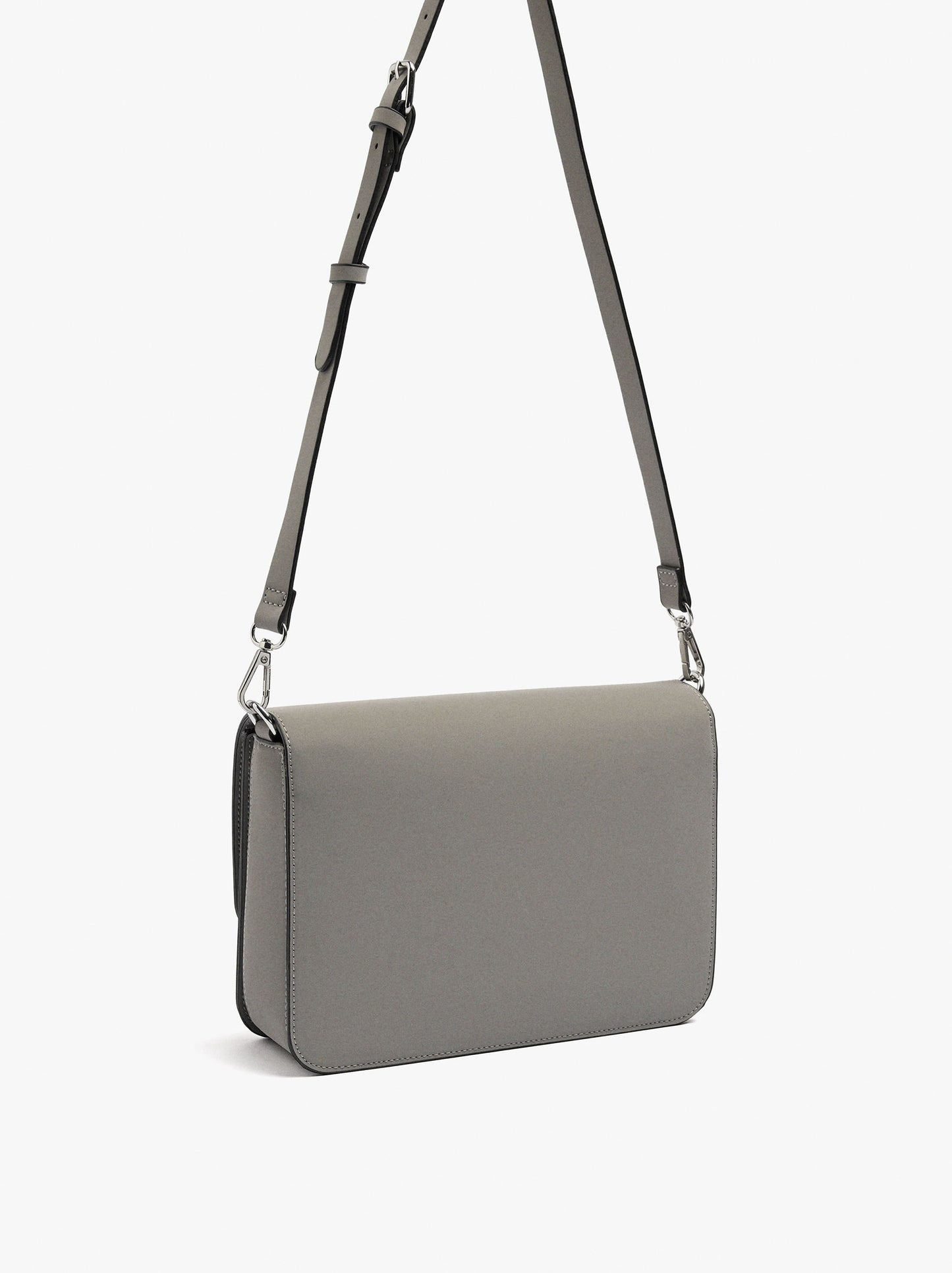 Crossbody Bag With Flap And Soft Texture
