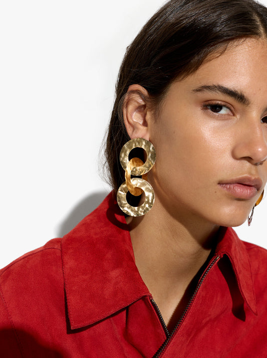 Maxi Earrings With Intertwined Hoops