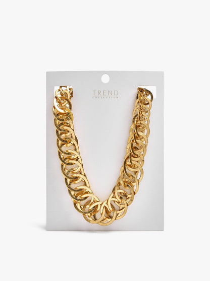 Short Necklace With Intertwined Hoops