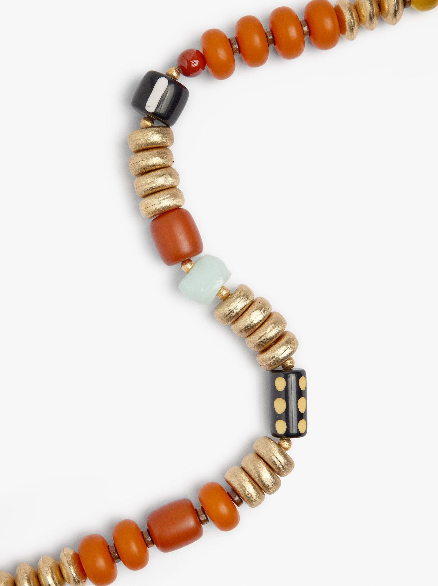 Necklace With Beads Glass Effect