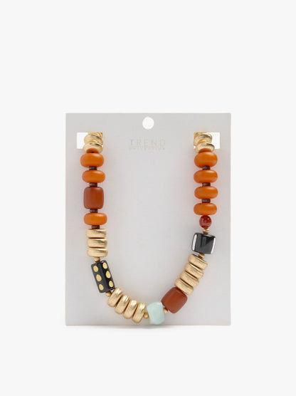 Necklace With Beads Glass Effect