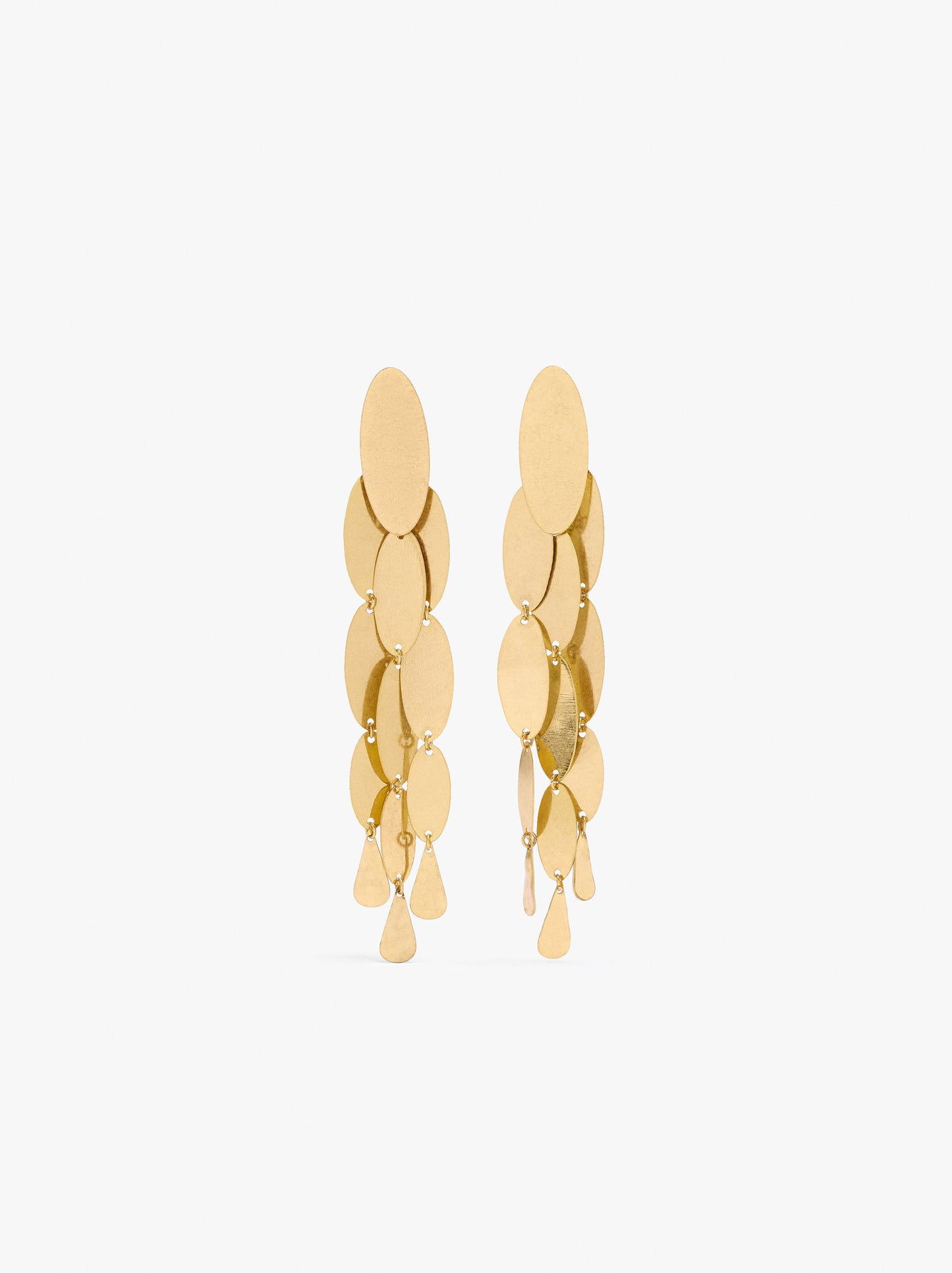 Long Earrings With Oval Shapes